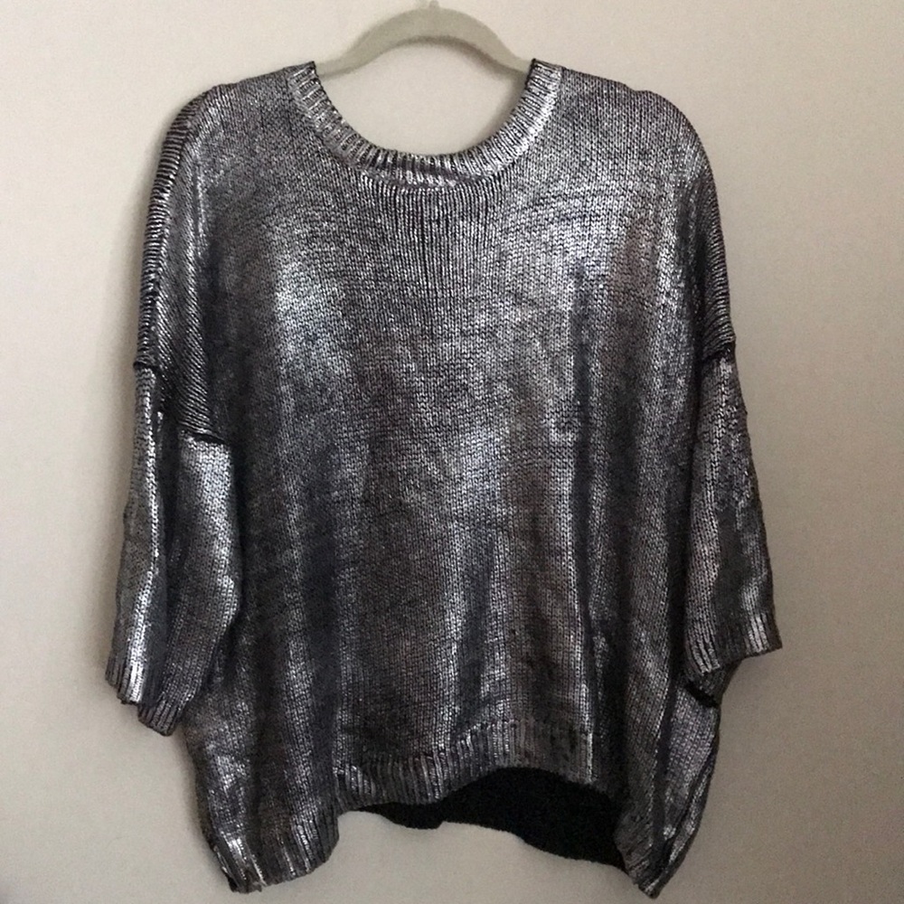 Metallic sweater